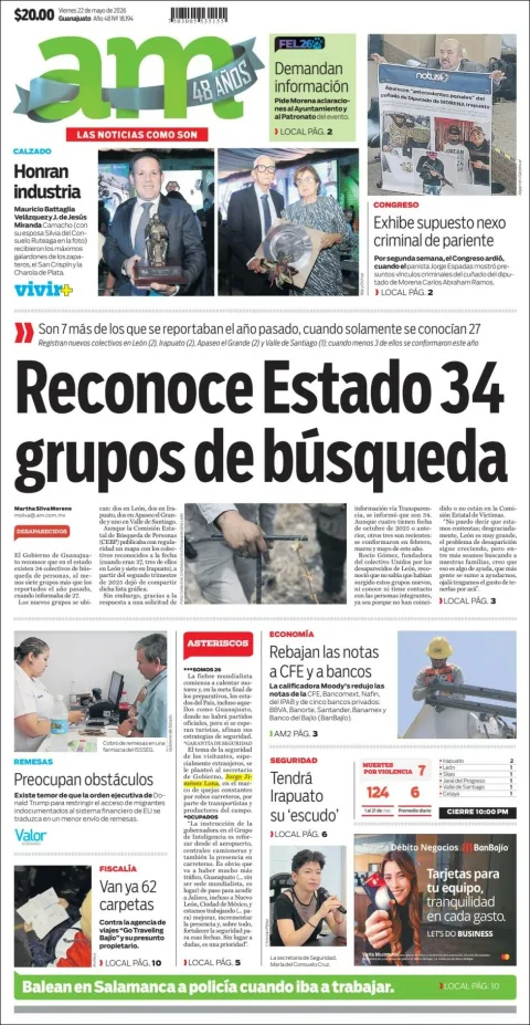 Portada de Am Corredor Industrial del viernes, 22 de mayo de 2026