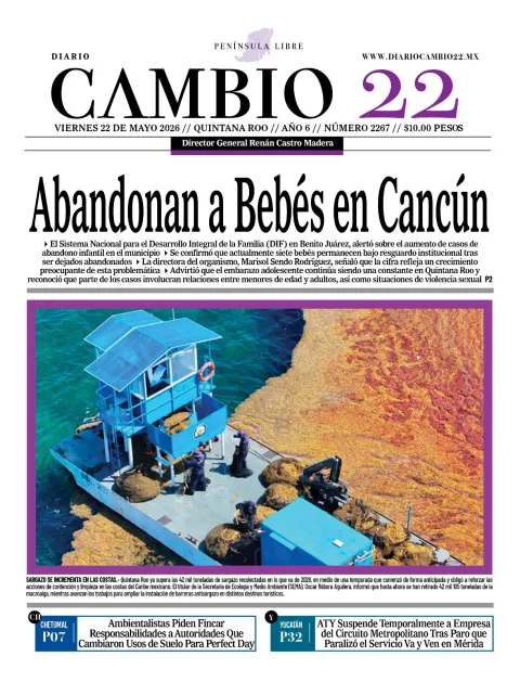 Portada de Diario Cambio 22 (portada) del viernes, 22 de mayo de 2026