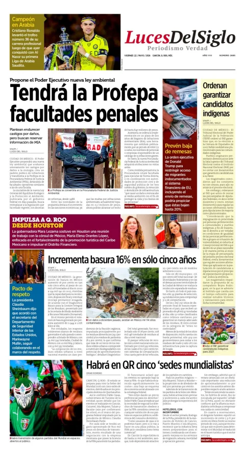 Portada de Luces del Siglo
