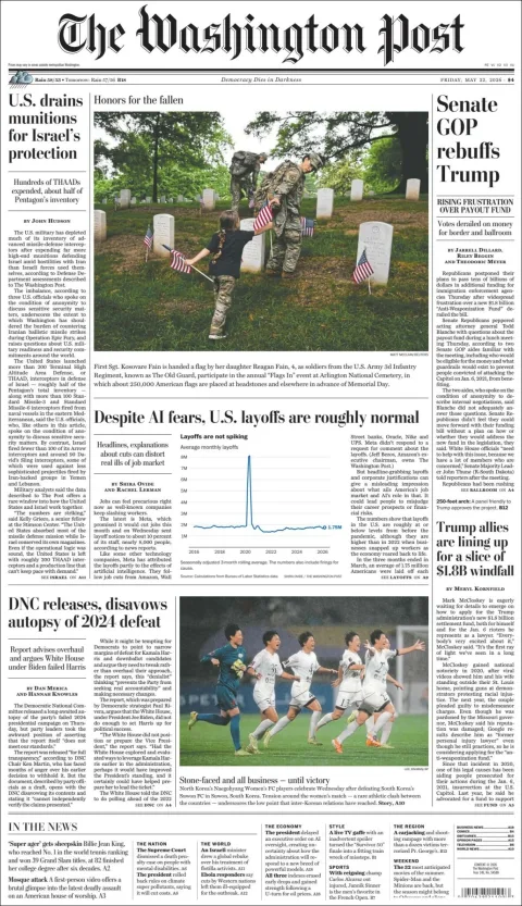 Portada de The Washington Post