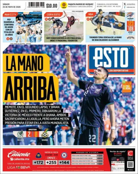 Portada de Esto del sábado, 23 de mayo de 2026