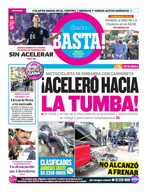 Portada de Basta! (contraportada)