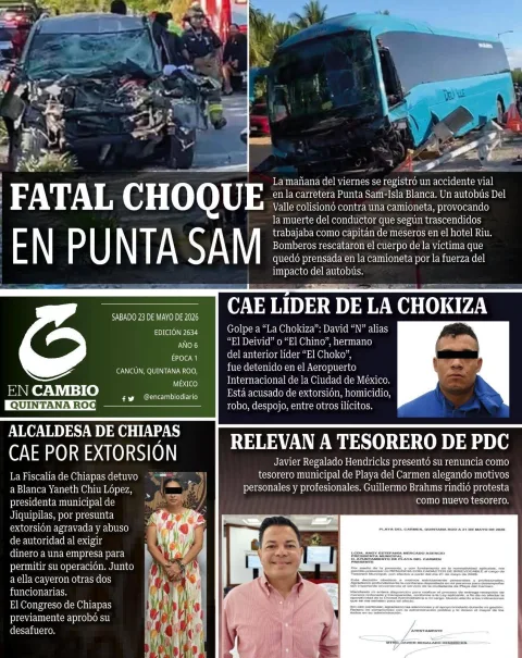 Portada de En Cambio - Quintana Roo (contraportada)