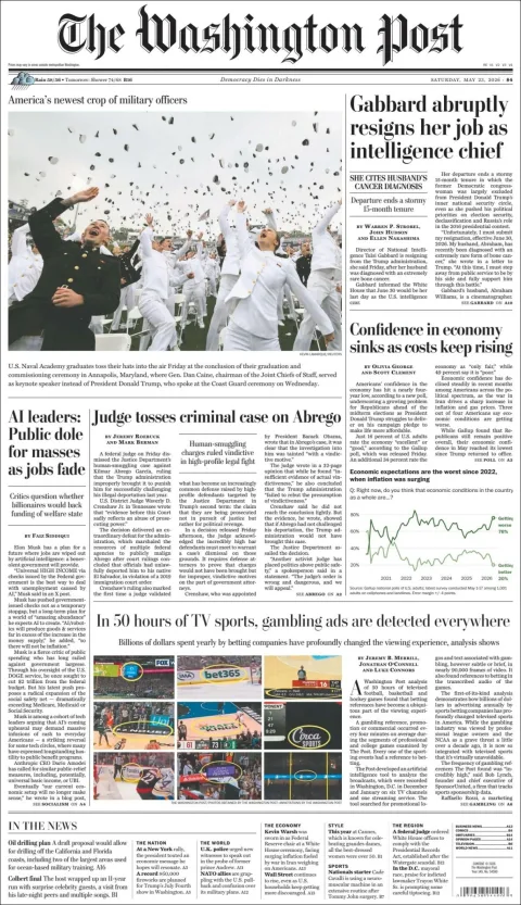 Portada de The Washington Post