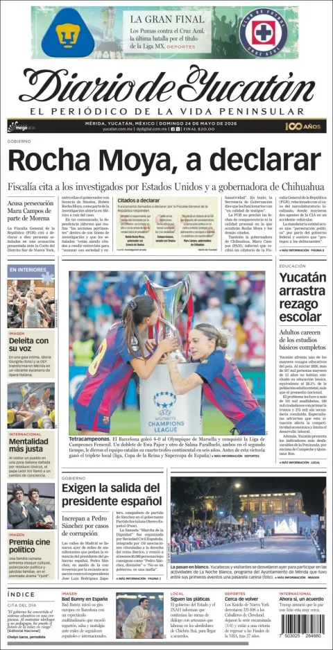 Portada de Diario de Yucatán