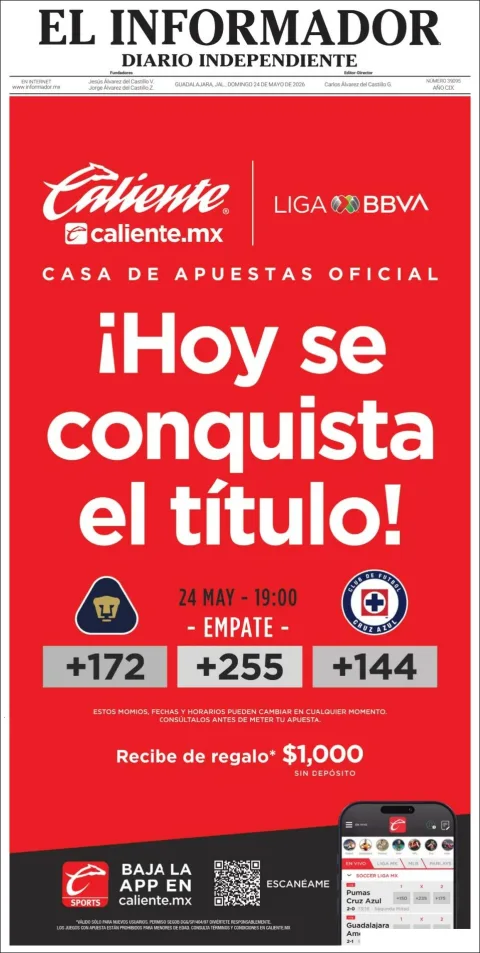 Portada de El Informador