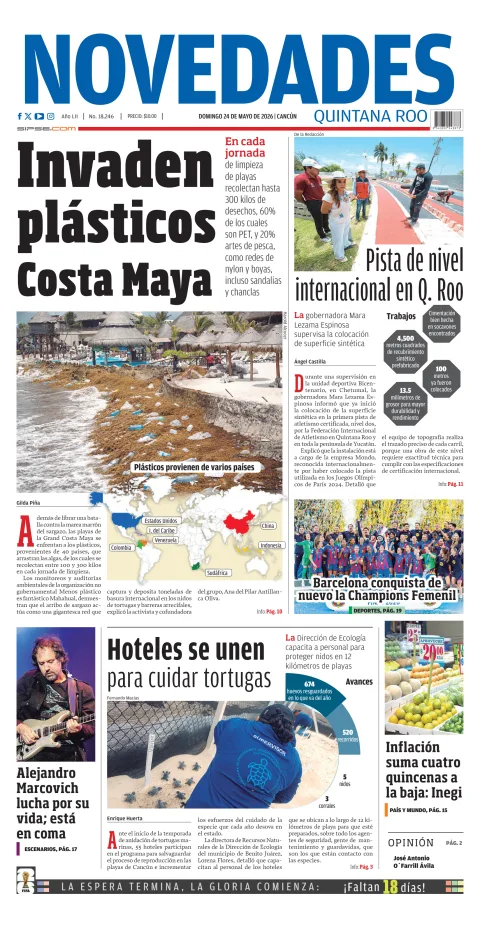 Portada de Novedades Quintana Roo
