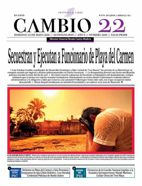 Portada de Diario Cambio 22 (portada)