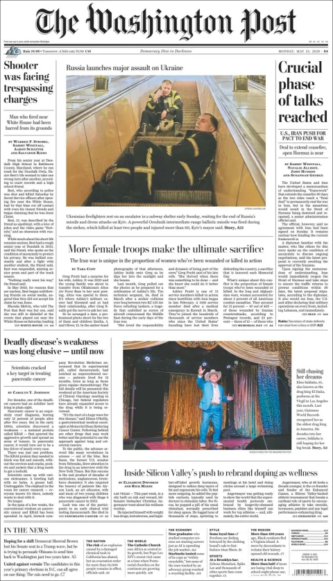 Portada de The Washington Post