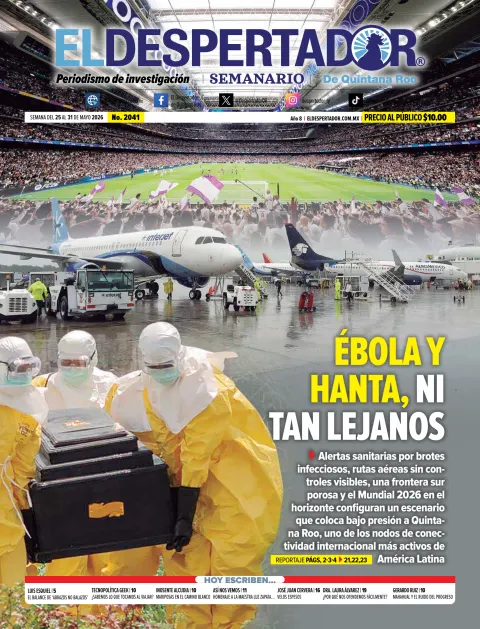 Portada de El Despertador de Quintana Roo del lunes, 25 de mayo de 2026