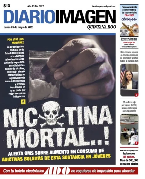 Portada de Diario Imagen Quintana Roo del lunes, 25 de mayo de 2026