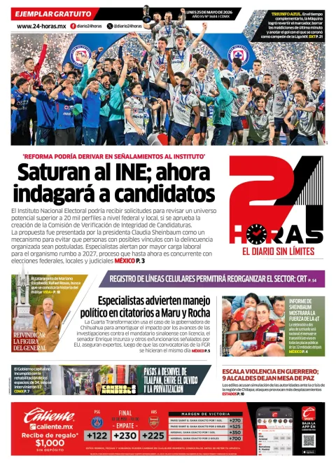 Portada de 24 Horas