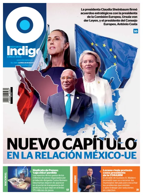Portada de Reporte Indigo Nacional del lunes, 25 de mayo de 2026