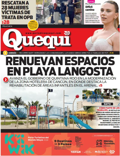 Portada de Quequi (contraportada) del lunes, 25 de mayo de 2026