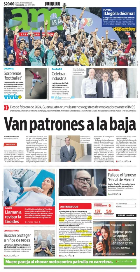 Portada de Am Corredor Industrial del lunes, 25 de mayo de 2026