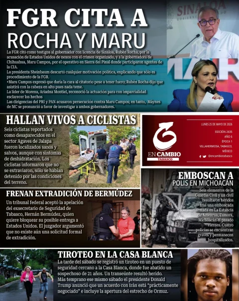 Portada de En Cambio - Tabasco (contraportada)