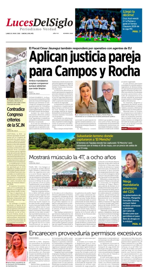 Portada de Luces del Siglo