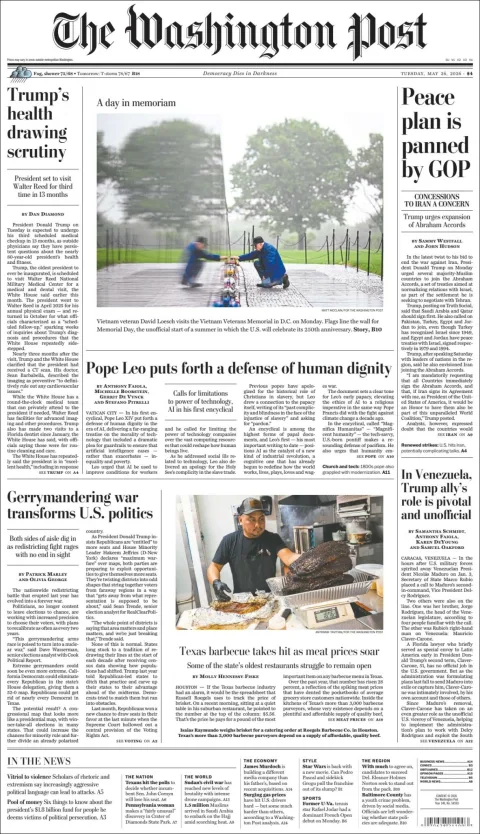 Portada de The Washington Post
