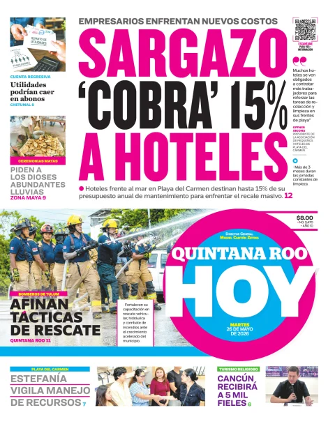 Portada de Quintana Roo Hoy (portada)
