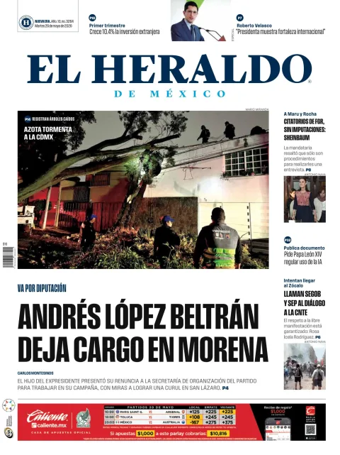 Portada de El Heraldo de Mexico