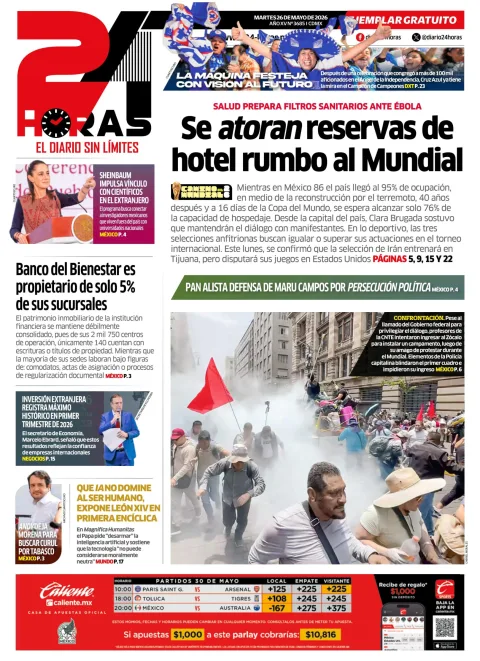 Portada de 24 Horas