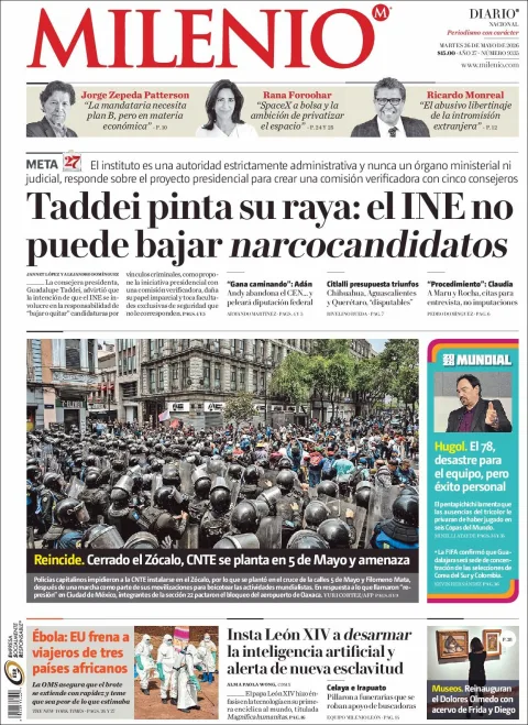 Portada de Milenio