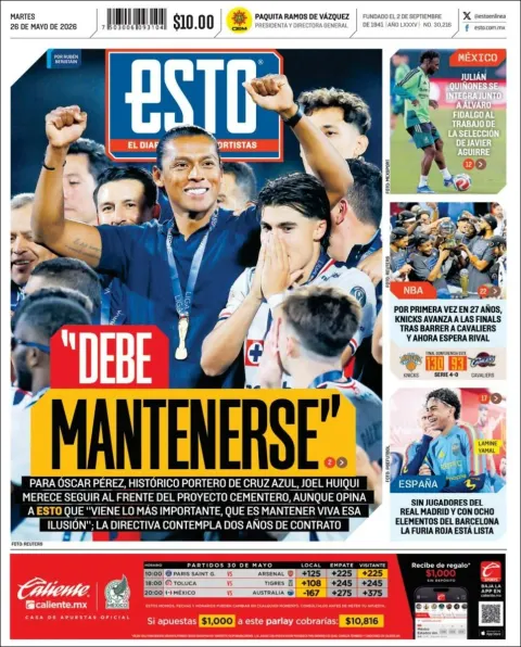 Portada de Esto del martes, 26 de mayo de 2026