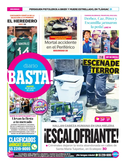Portada de Basta! (contraportada)