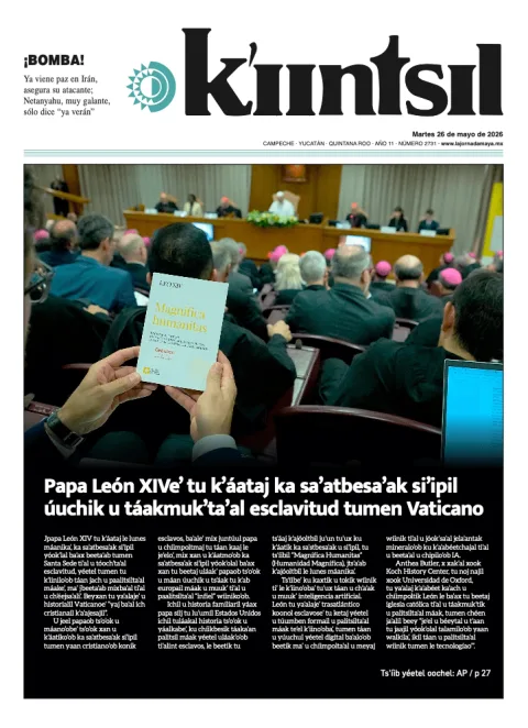 Portada de La Jornada - Kiintsil del martes, 26 de mayo de 2026