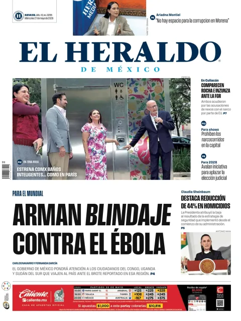 Portada de El Heraldo de Mexico
