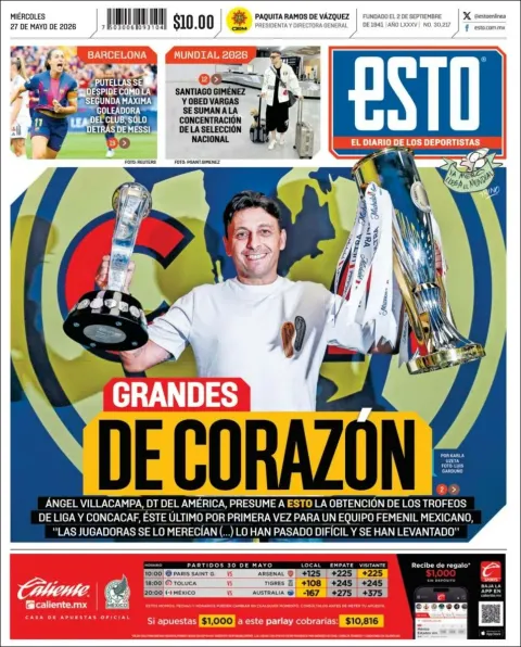 Portada de Esto del miércoles, 27 de mayo de 2026