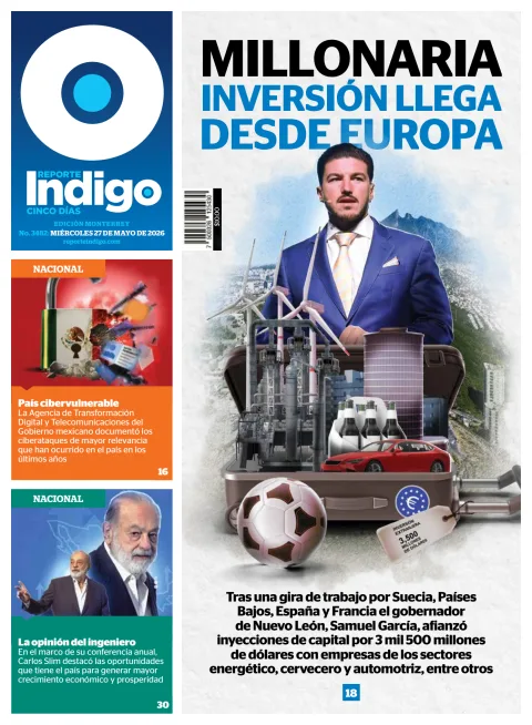 Portada de Reporte Indigo Monterrey del miércoles, 27 de mayo de 2026