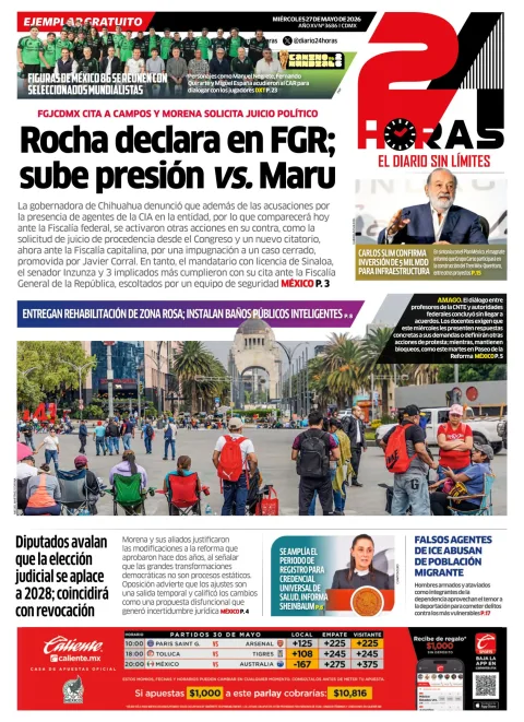 Portada de 24 Horas