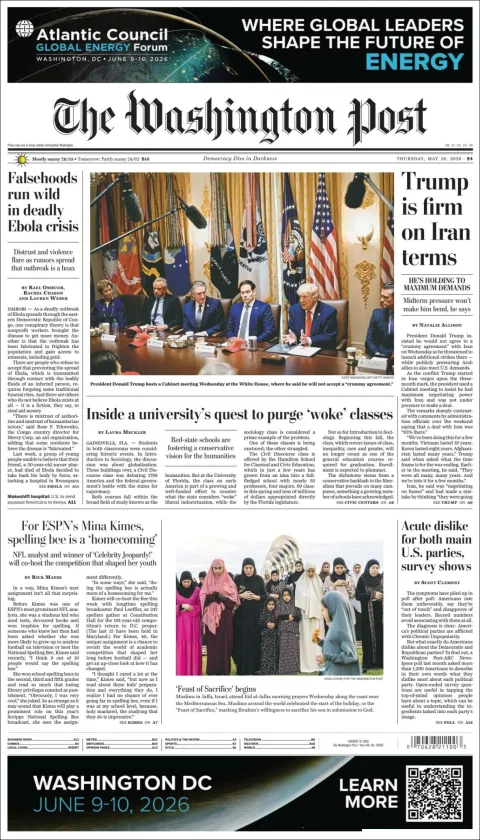Portada de The Washington Post