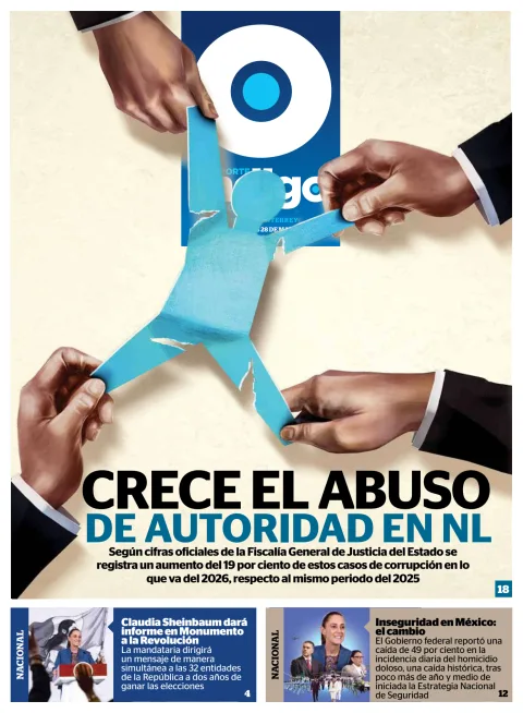 Portada de Reporte Indigo Monterrey del jueves, 28 de mayo de 2026