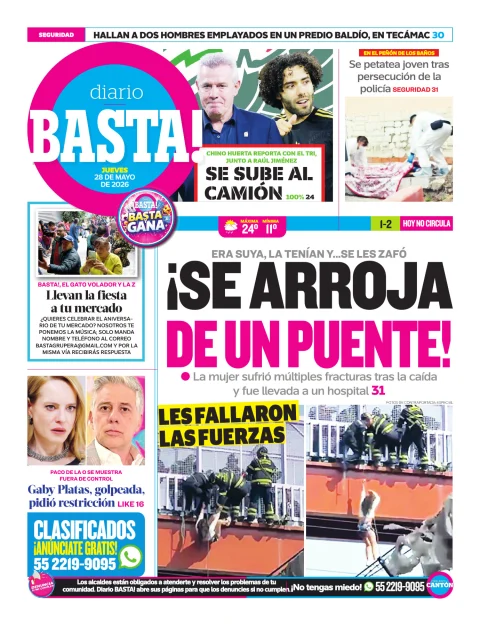 Portada de Basta! (contraportada)
