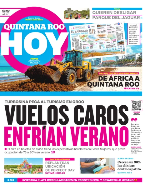 Portada de Quintana Roo Hoy (portada)