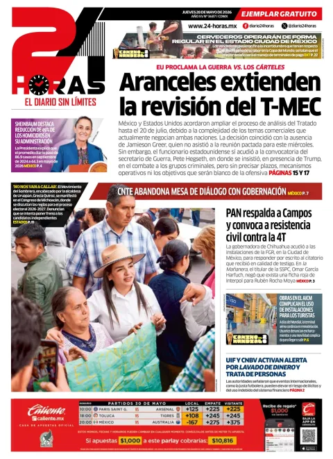 Portada de 24 Horas