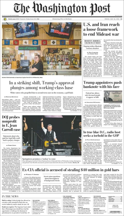 Portada de The Washington Post