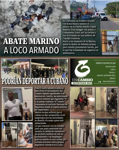 Portada de En Cambio - Quintana Roo (contraportada)