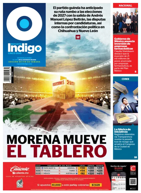 Portada de Reporte Indigo Guadalajara del viernes, 29 de mayo de 2026