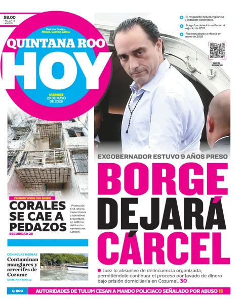 Portada de Quintana Roo Hoy (portada)