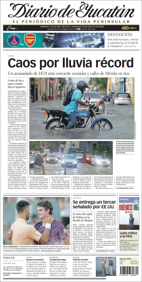 Portada de Diario de Yucatán