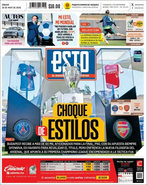 Portada de Esto del sábado, 30 de mayo de 2026