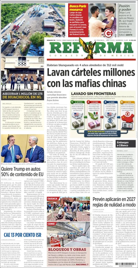 Portada de Reforma