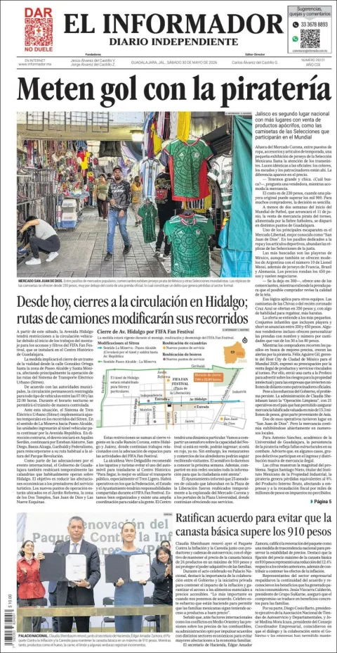 Portada de El Informador