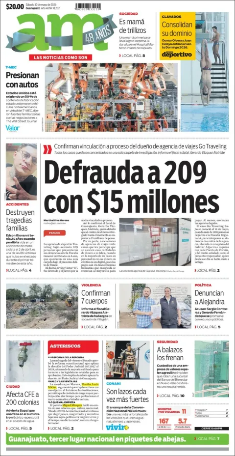 Portada de Am Corredor Industrial del sábado, 30 de mayo de 2026