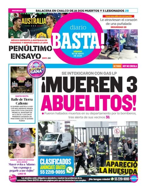 Portada de Basta! (contraportada)