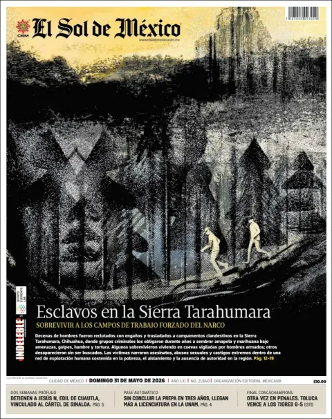 Portada de El Sol de Mexico