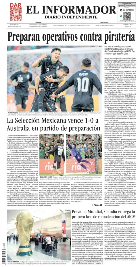 Portada de El Informador